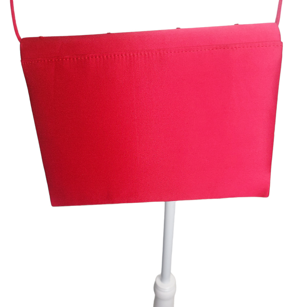Caparros Formal Red Evening crossbody purse with beaded Detail - Picture 4 of 4